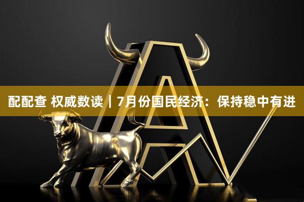配配查 权威数读｜7月份国民经济：保持稳中有进